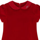 فستان بنات بفيونكة باللون الأحمر, 1, hi-res